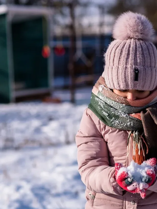 child, girl, winter, snow-North India