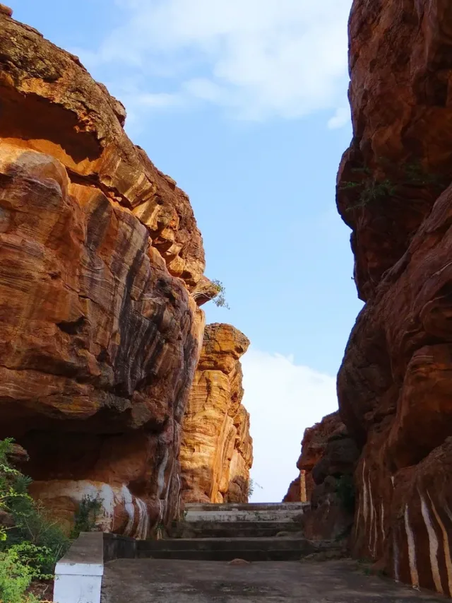 rock formations, red sand stone, gap-bengaluru